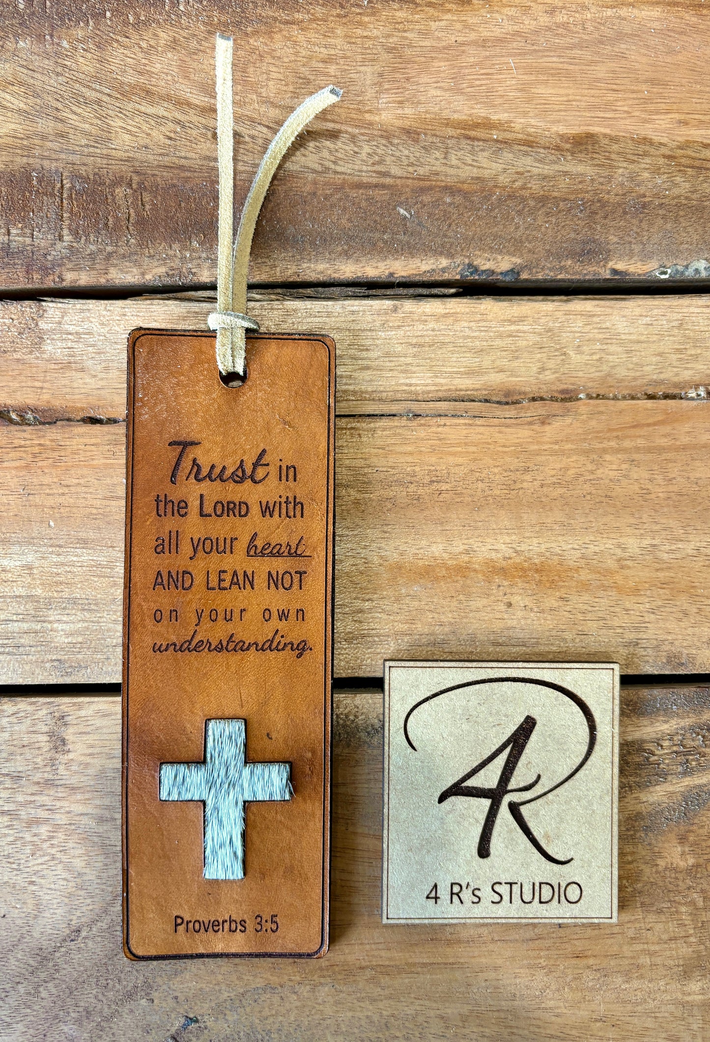 Leather Bookmarks - Trust in the Lord