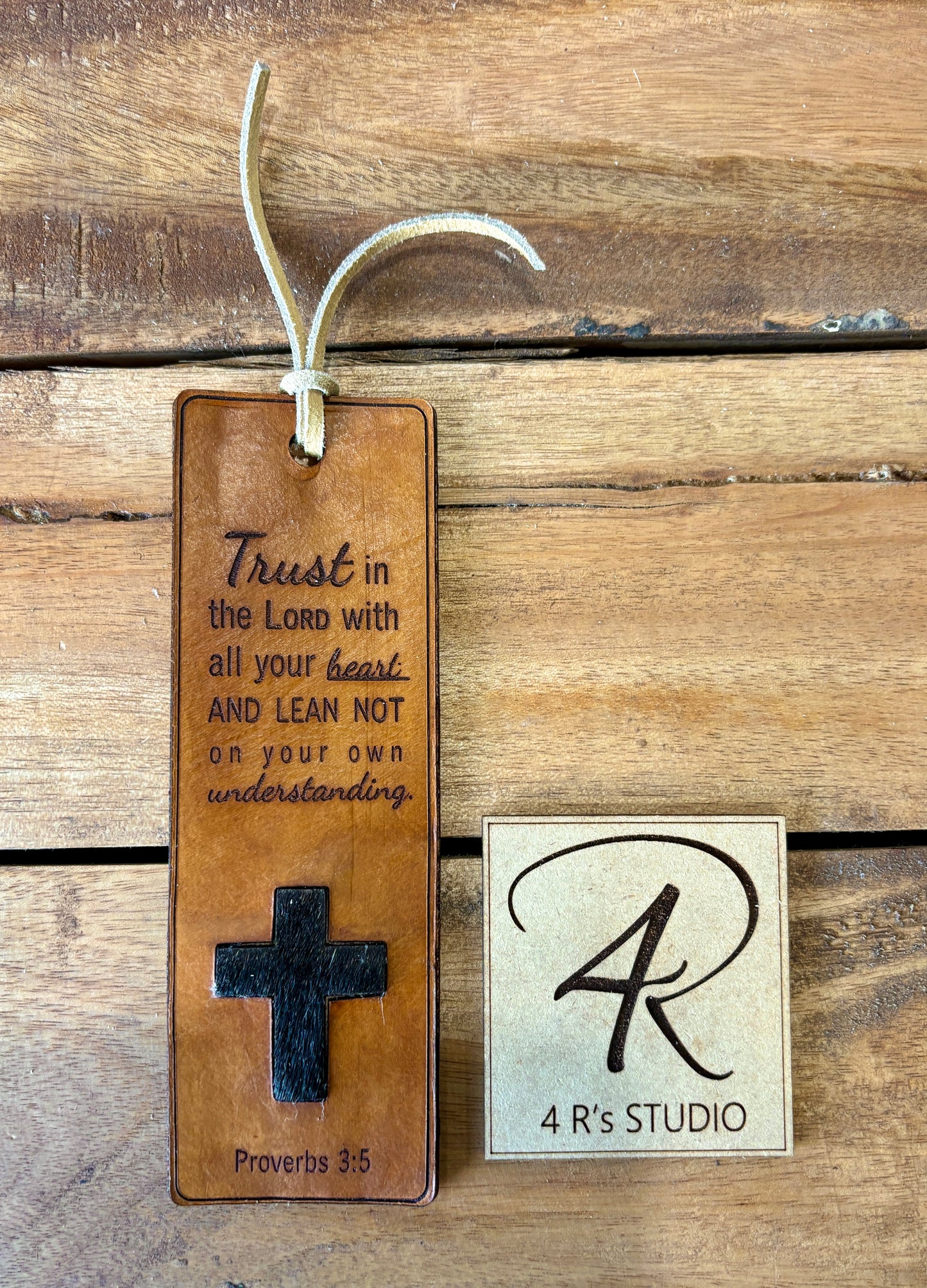 Leather Bookmarks - Trust in the Lord