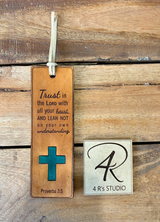 Leather Bookmarks - Trust in the Lord
