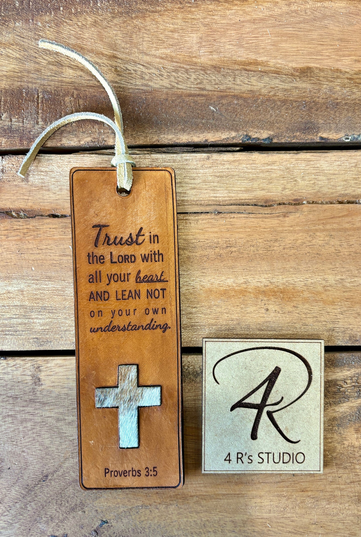 Leather Bookmarks - Trust in the Lord