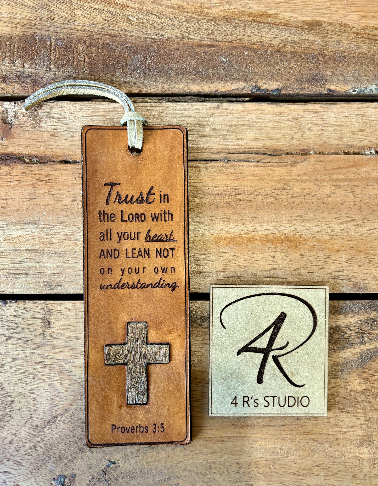 Leather Bookmarks - Trust in the Lord