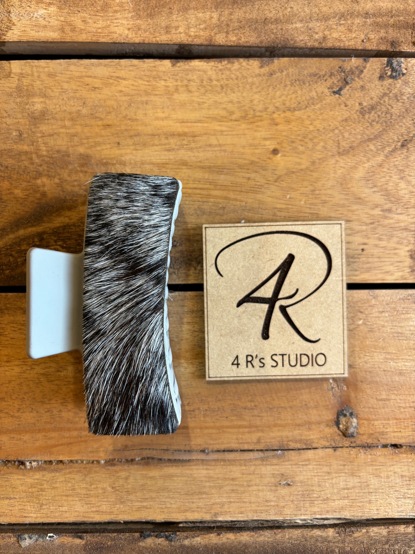 Large Hair Clips - Cowhide