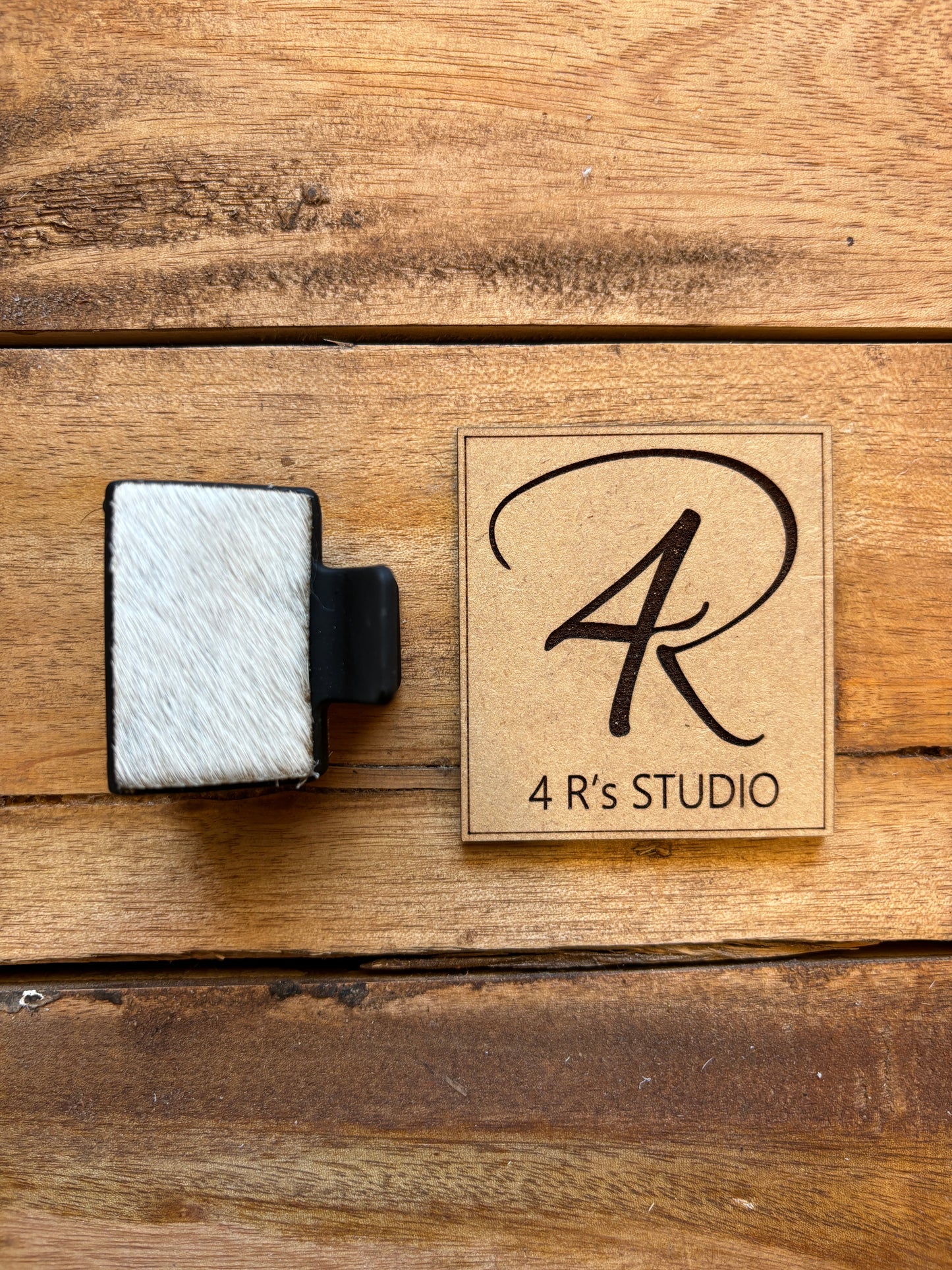 Small Hair Clips - Cowhide