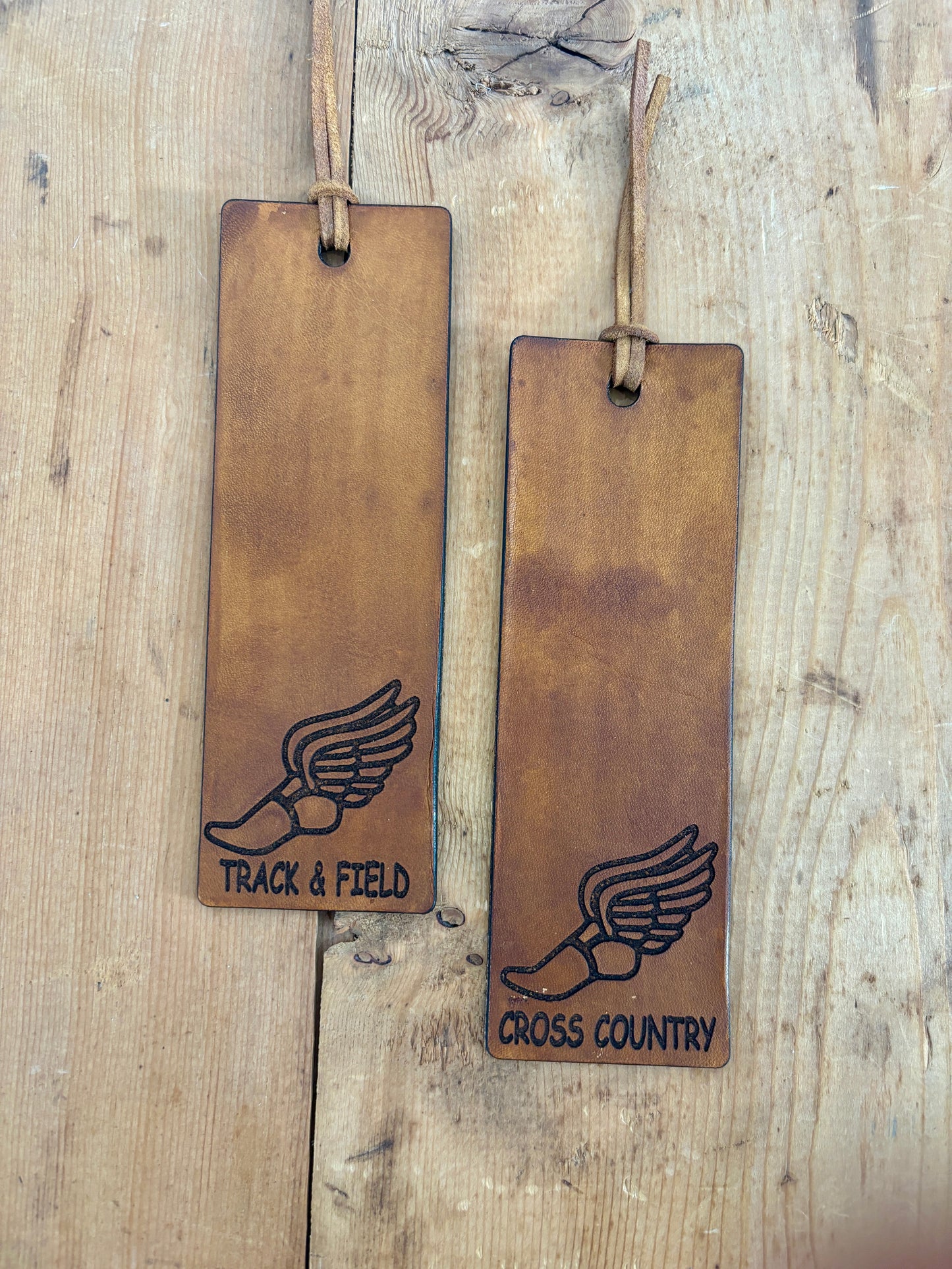 Leather Bookmarks - Sports
