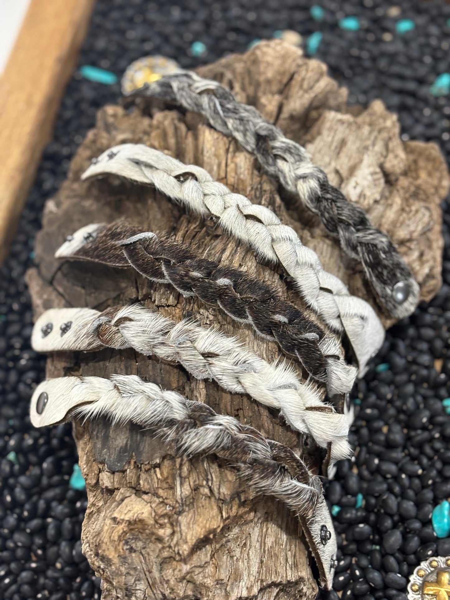 4R's Cowhide Braided Bracelet