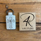 Leather cross Keychains