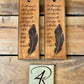 Leather Bookmarks -Feather