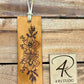 Leather Bookmarks - Flowers
