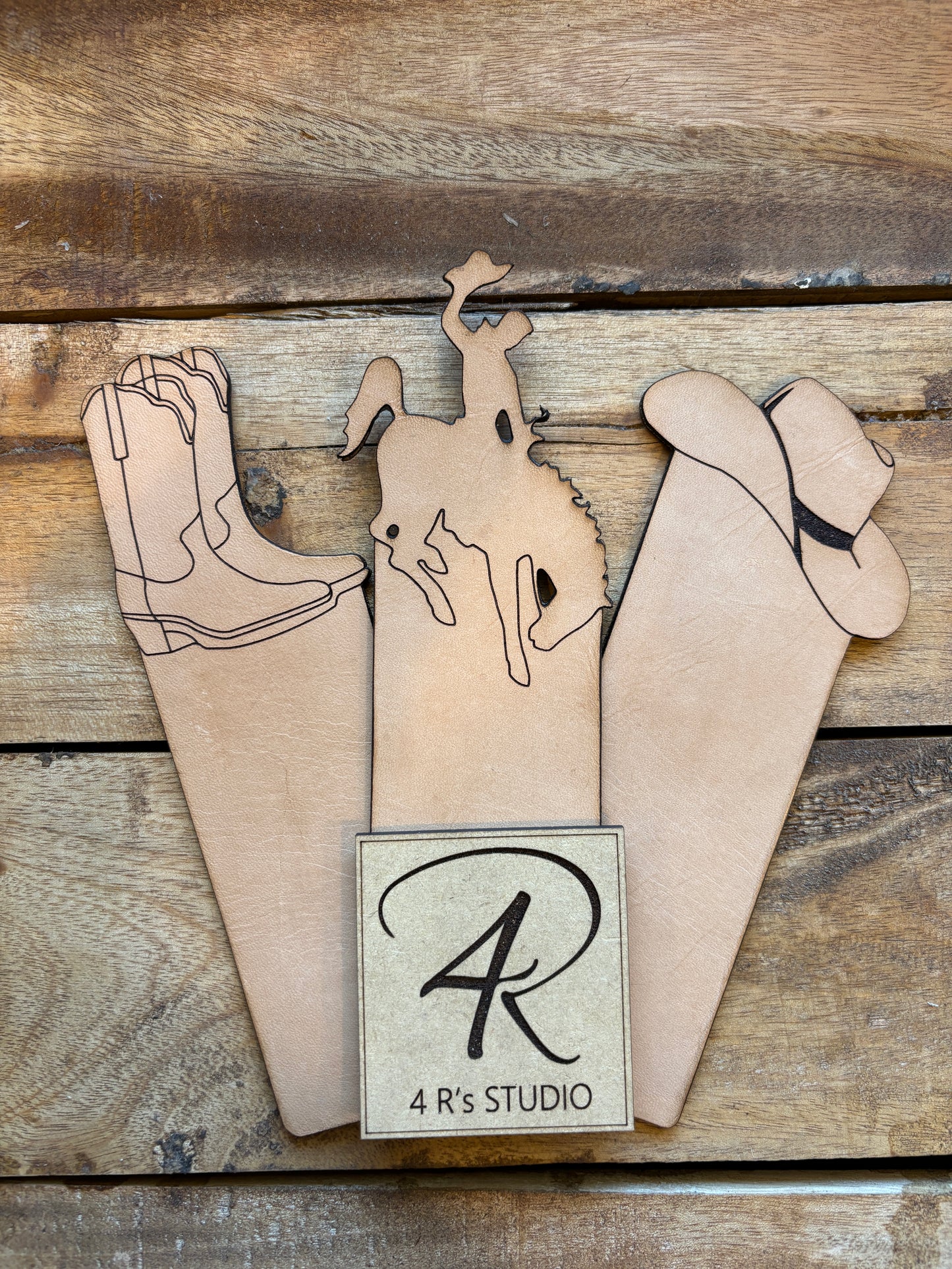 Leather Bookmarks - Western Inspired