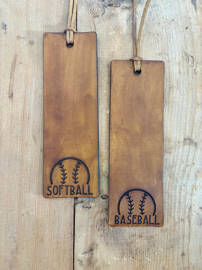 Leather Bookmarks - Sports