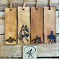 Leather Bookmarks - Horses