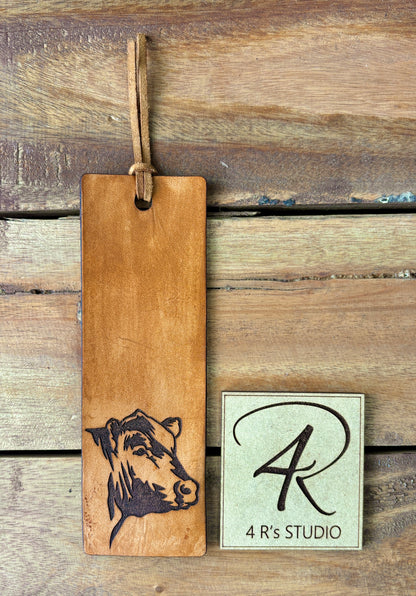 Leather Bookmarks - Cattle