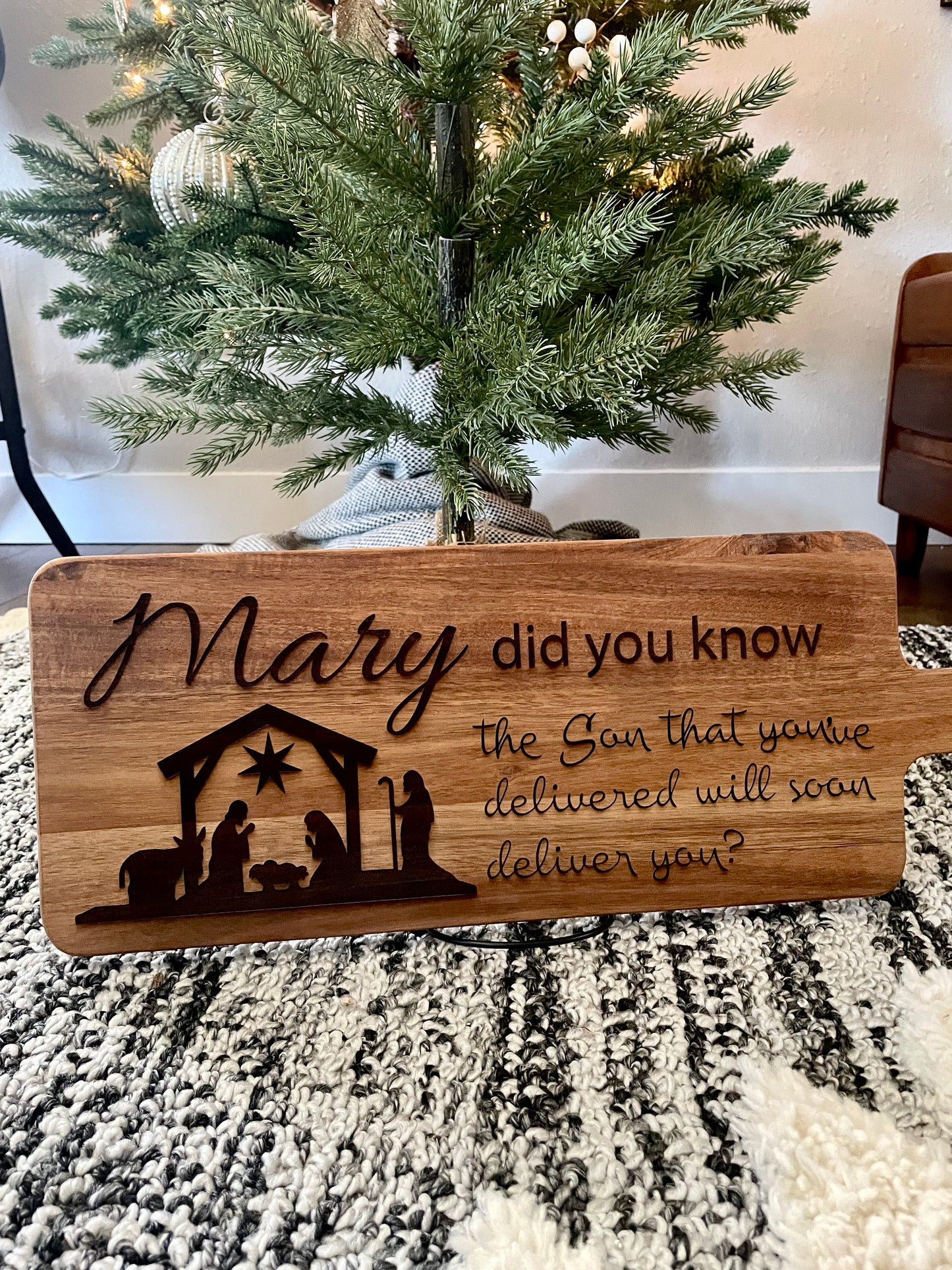 Wood Sign - Mary Did You Know?