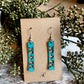 Earrings - Straight Aztec Leather earrings