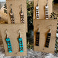 Earrings - Straight Aztec Leather earrings