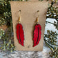 Earrings - Painted Feathered Earrings