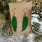 Earrings - Painted Feathered Earrings