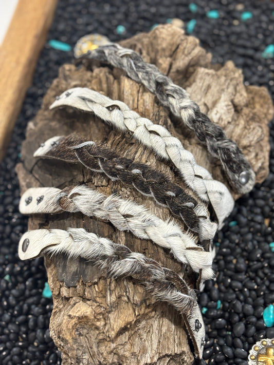 4R's Cowhide Braided Bracelet