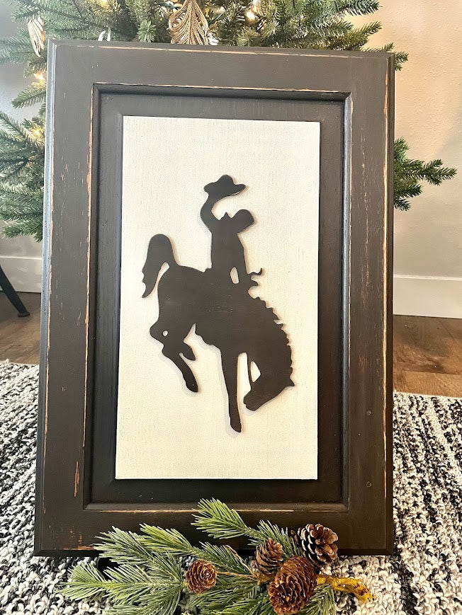 Copy of Wood Sign - Bronc Rider