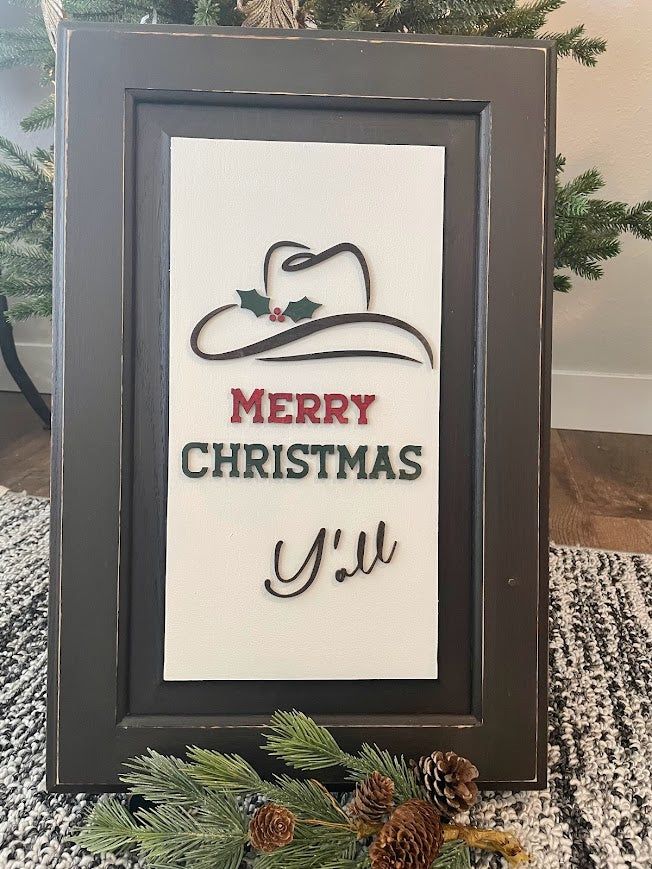 Wood Sign - Merry Christmas Y'all