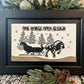Wood Sign - One Horse Open Sleigh