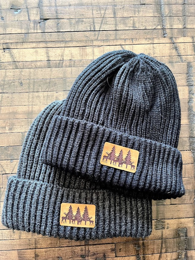 Beanie - Deer and Trees