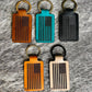 Leather Flag Keychains