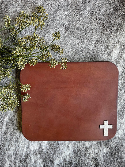 Mouse Pads - Cowhide Cross