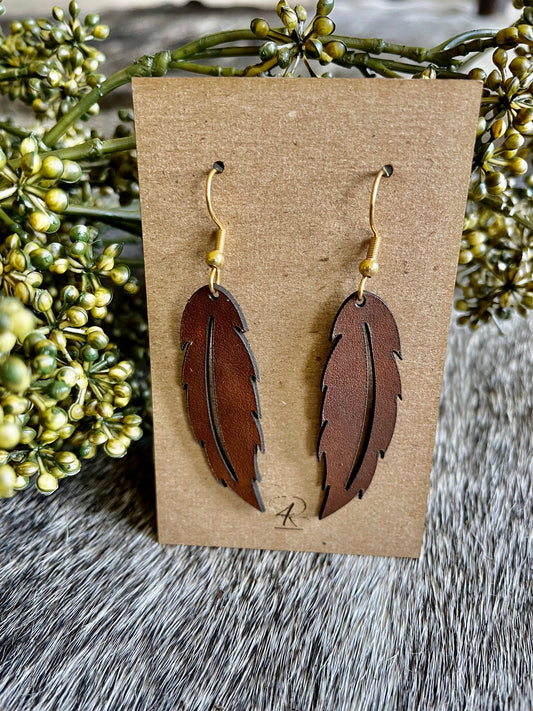 Earrings - Solid Feather Earrings