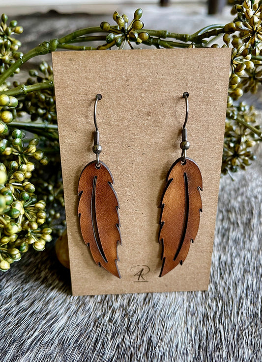 Earrings - Solid Feather Earrings