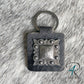 Gunmetal Square Concho Keychains
