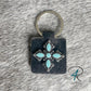 Turquoise Cross Keychains