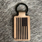 Leather Flag Keychains
