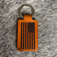 Leather Flag Keychains